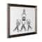 American Art Decor Leggy Beverage Printed Glass Framed Wall Decor